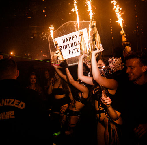 Extravagant bottle show